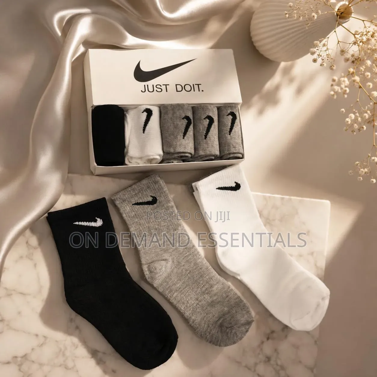 5Pairs Tube Nike Cotton Socks Pack
