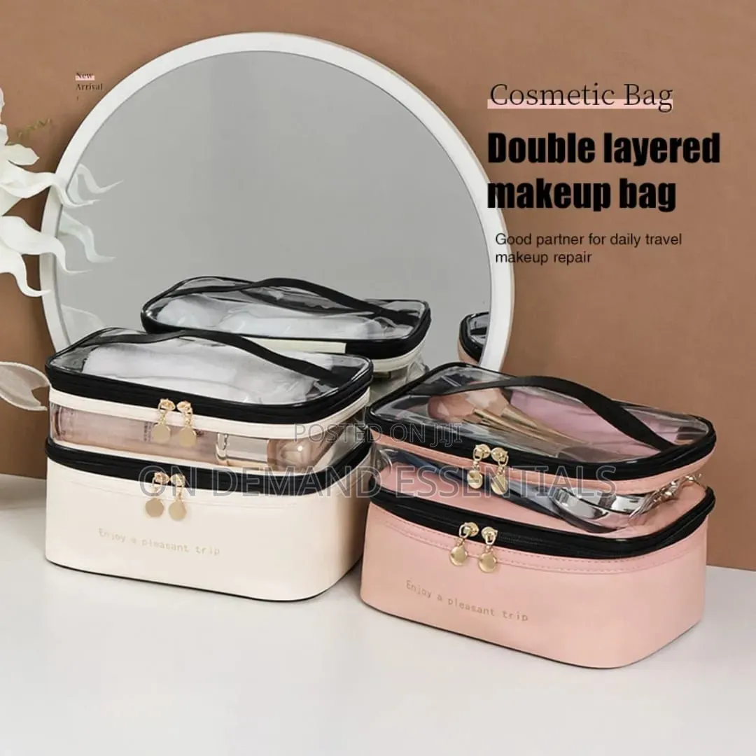 Double Layer PVC Cosmetic Bag