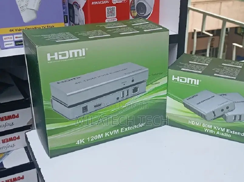 120M HDMI Extender Over Network Cable – USB KVM Included