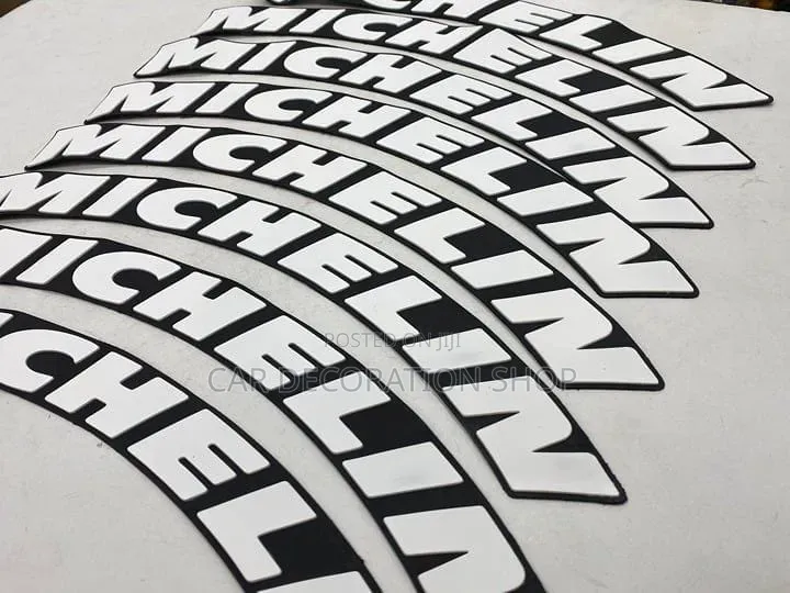 Michelin Tire Stickers 2 for Each Tire With Glue,gloves,sand Paper