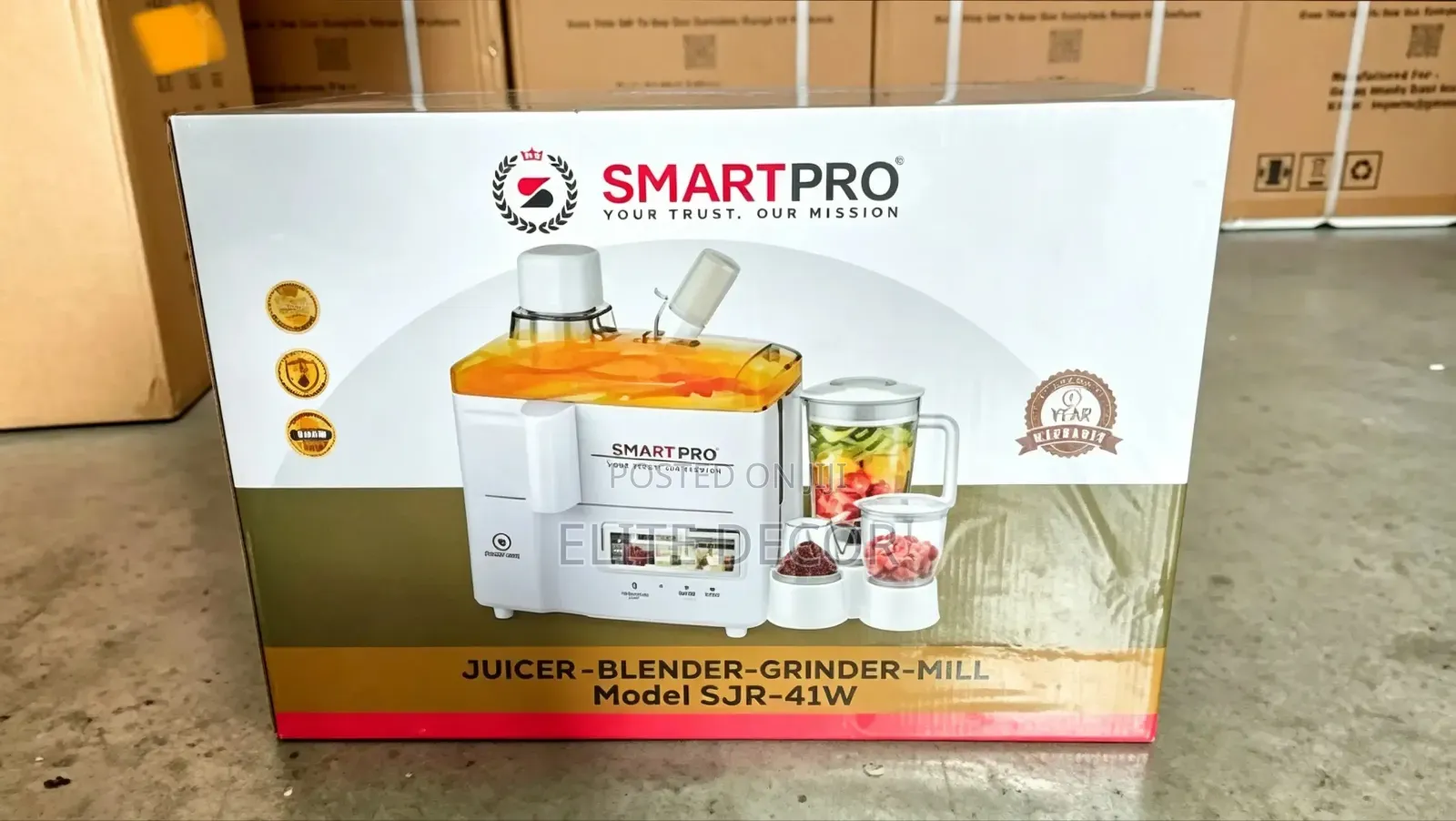 Smartpro 4-in-1 Food Processor Juicer With 1.8L Blender –