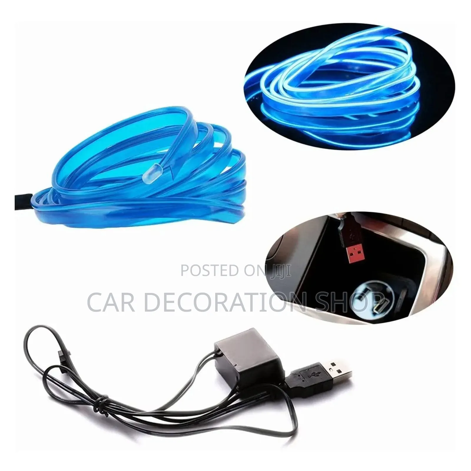 Car Interior 5mtr Blue Accent Wire Led Strip Light