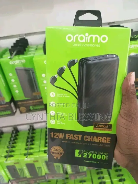 Oraimo Fast Charging Power Bank 27000 Mah