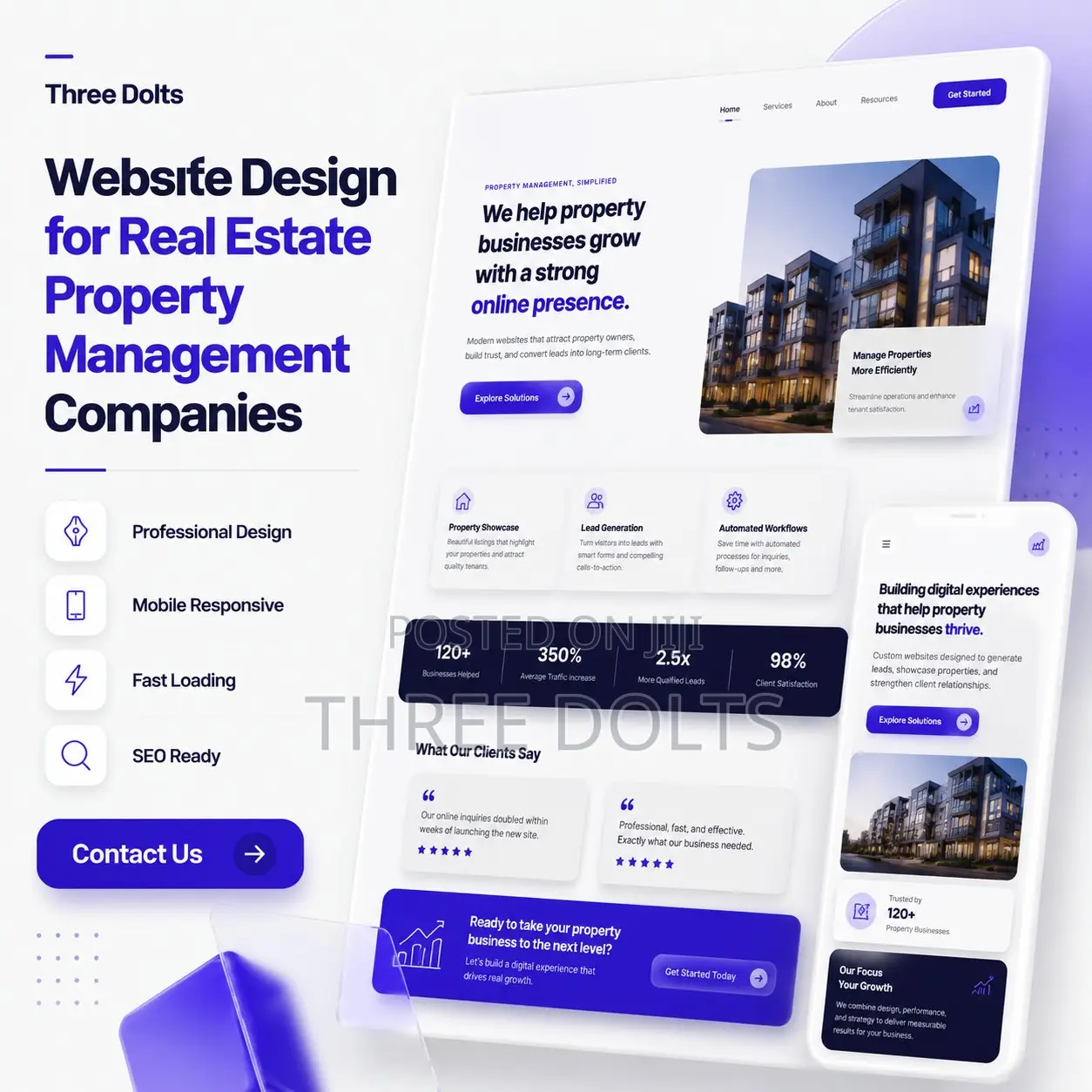 Website Design for Real Estate Property Management Companies
