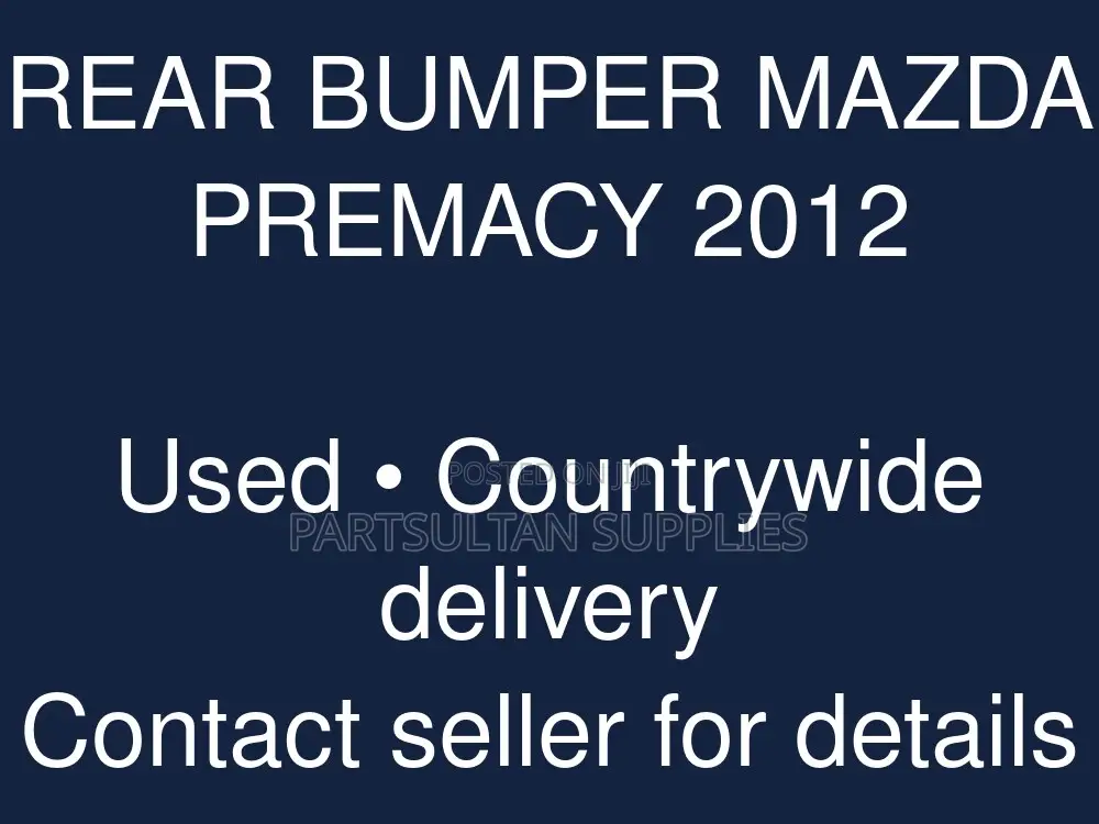 Rear Bumper Mazda Premacy 2012