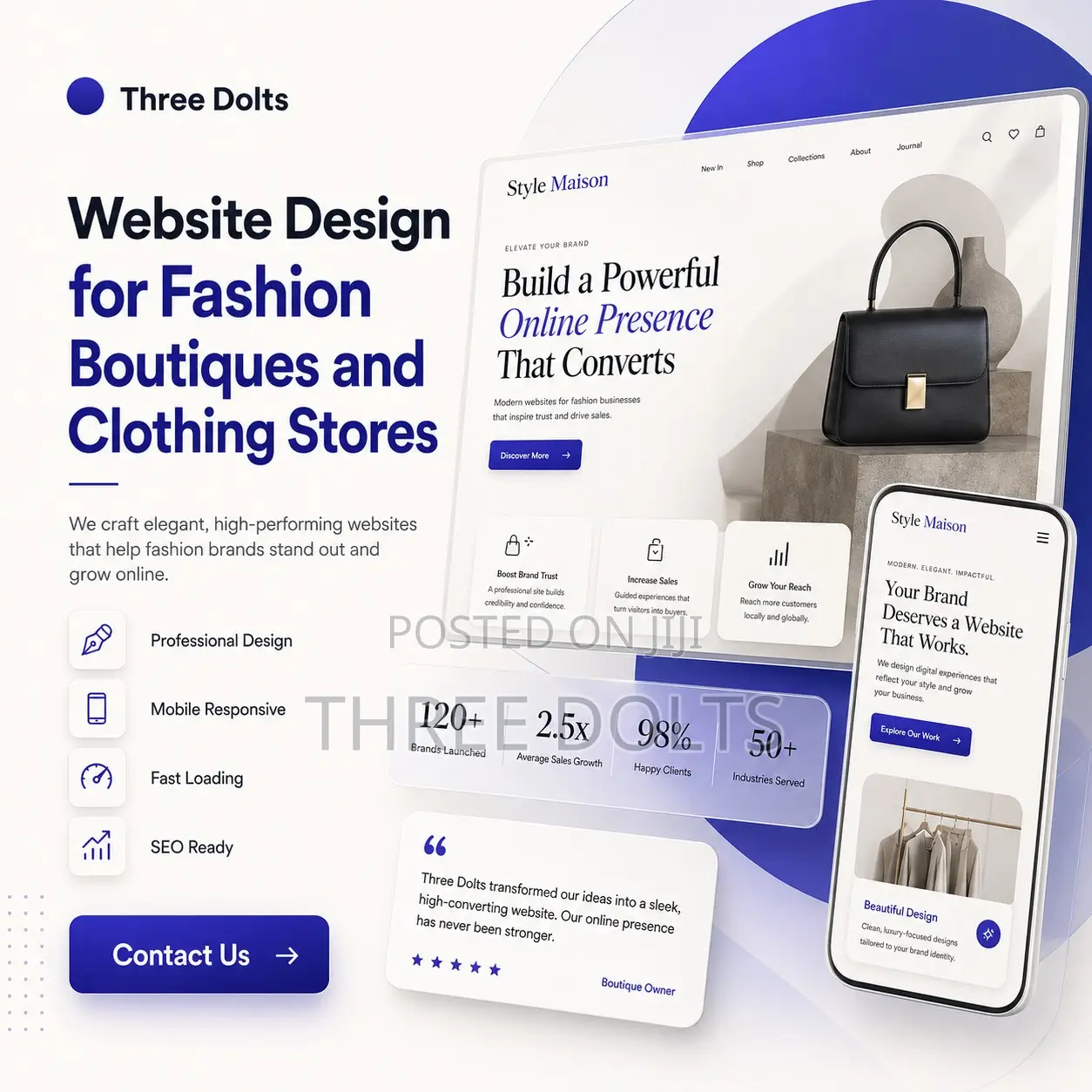Website Design for Fashion Boutiques and Clothing Stores