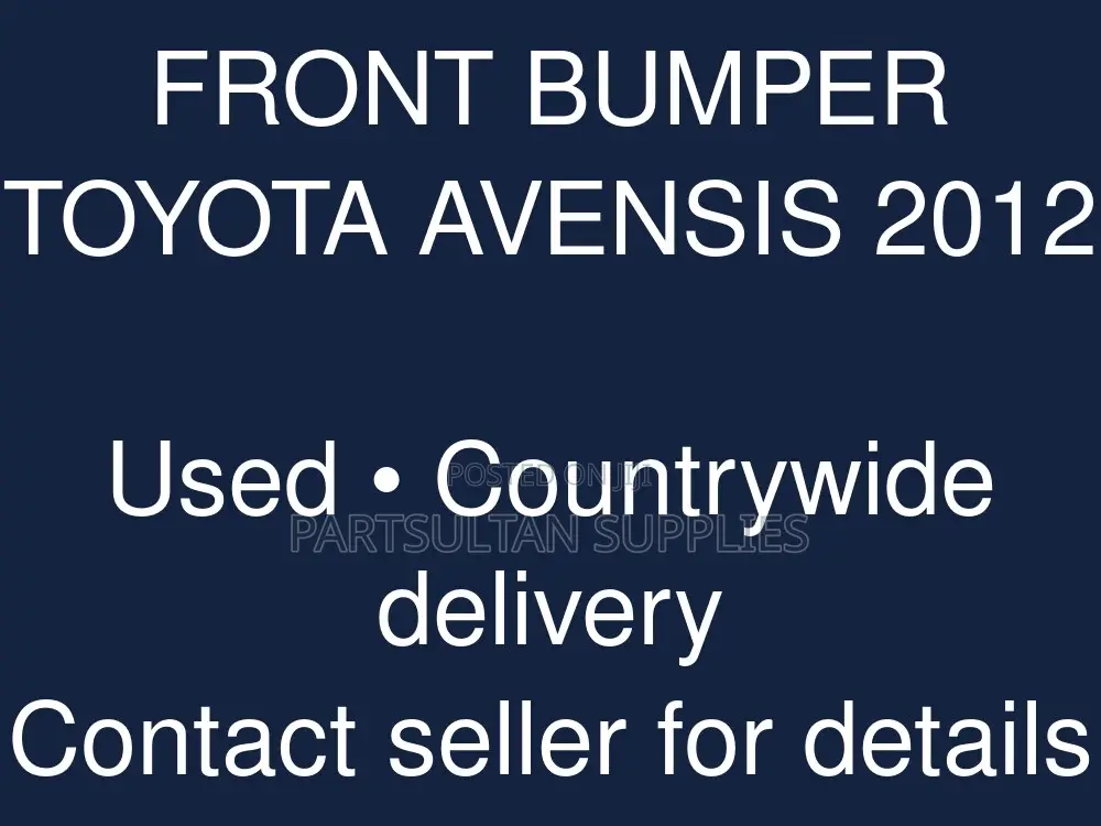 Front Bumper Toyota Avensis 2012