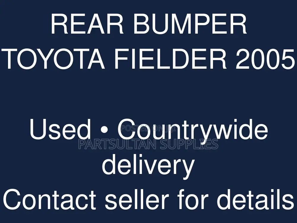 Rear Bumper Toyota Fielder 2005
