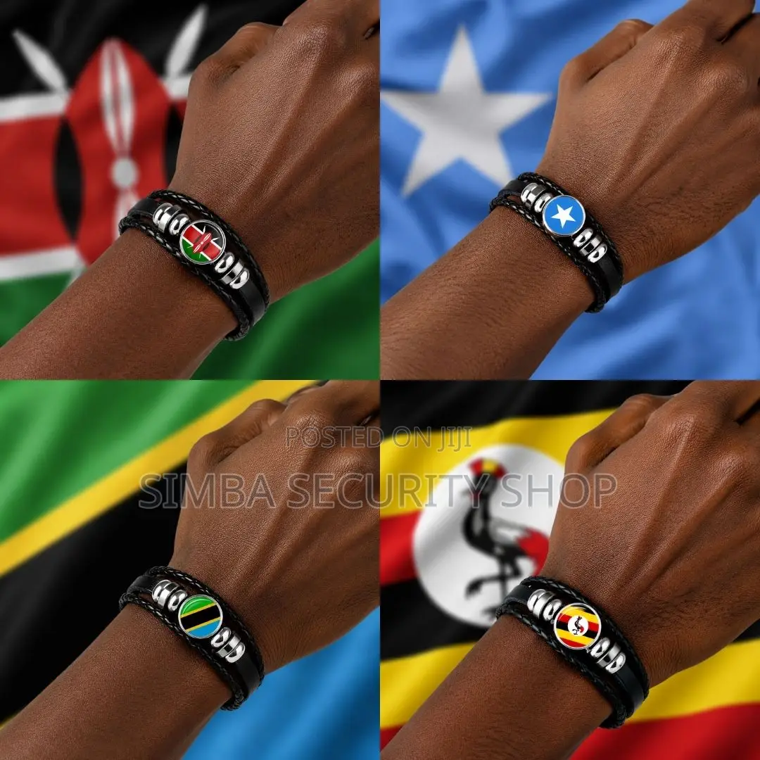 Country National Flag Bangle Bracelet Kenya Somalia Tanzania Uganda