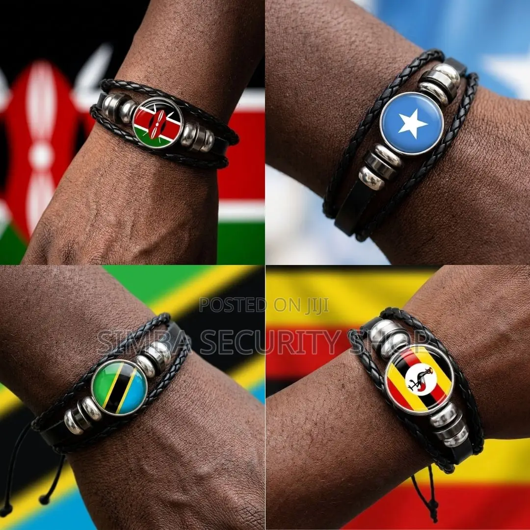 Country National Flag Bangle Bracelet Kenya Somalia Tanzania Uganda