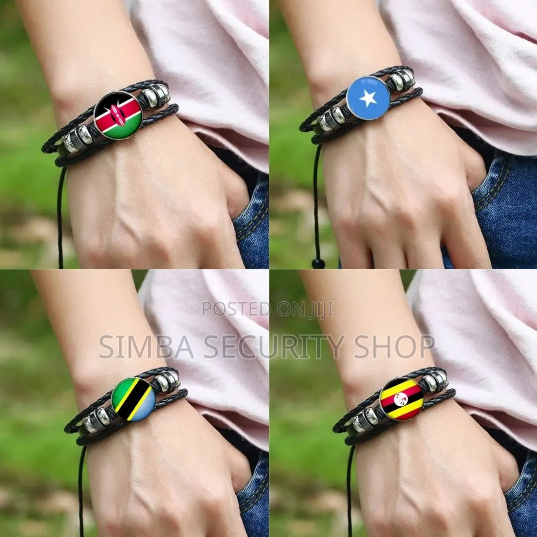 Country National Flag Bangle Bracelet Kenya Somalia Tanzania Uganda