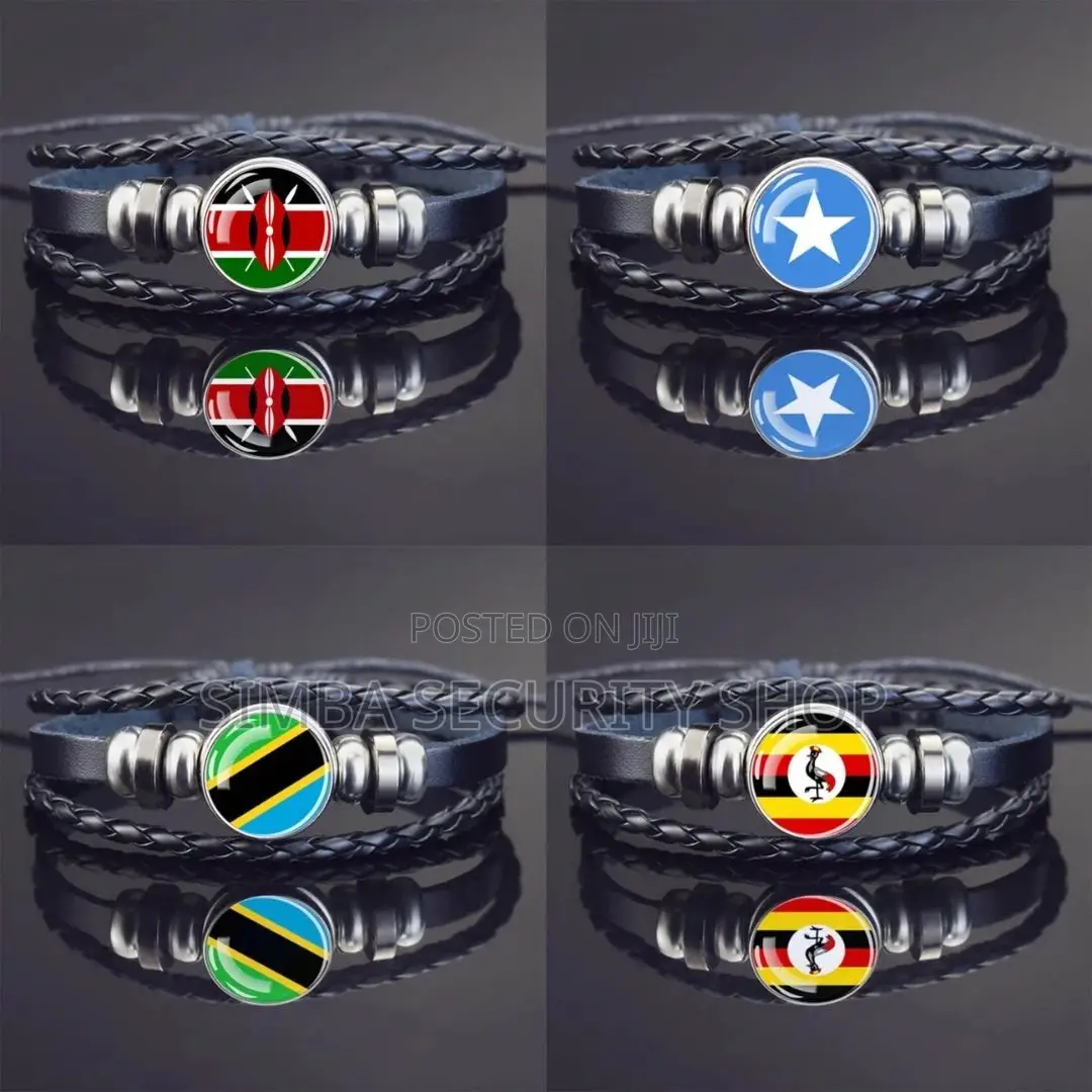 Country National Flag Bangle Bracelet Kenya Somalia Tanzania Uganda