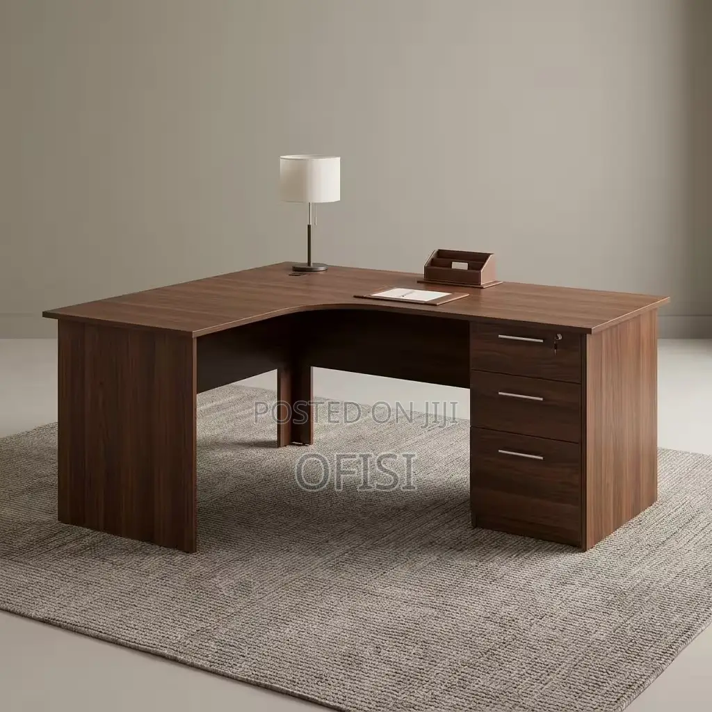 Office Desk; 120CM L-Shaped Office Desk