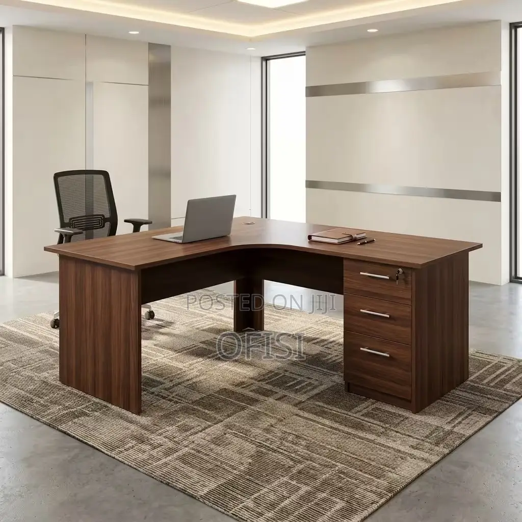 Office Desk; 120CM L-Shaped Office Desk
