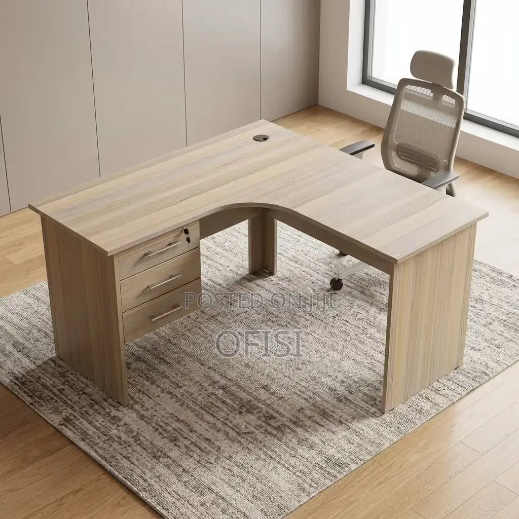 Office Desk; 120CM L-Shaped Office Desk
