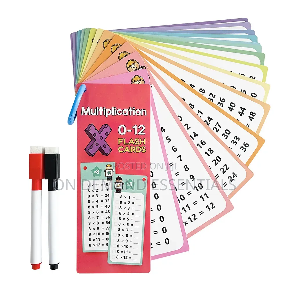 15pcs /Set Math Division Reusable Number Learning Cards