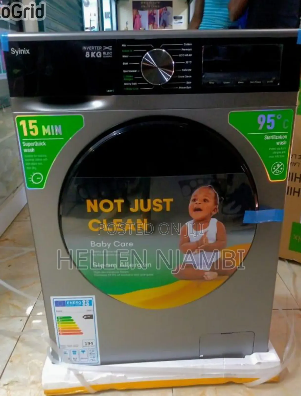 Syinix 8kgs Front Load Washing Machine.