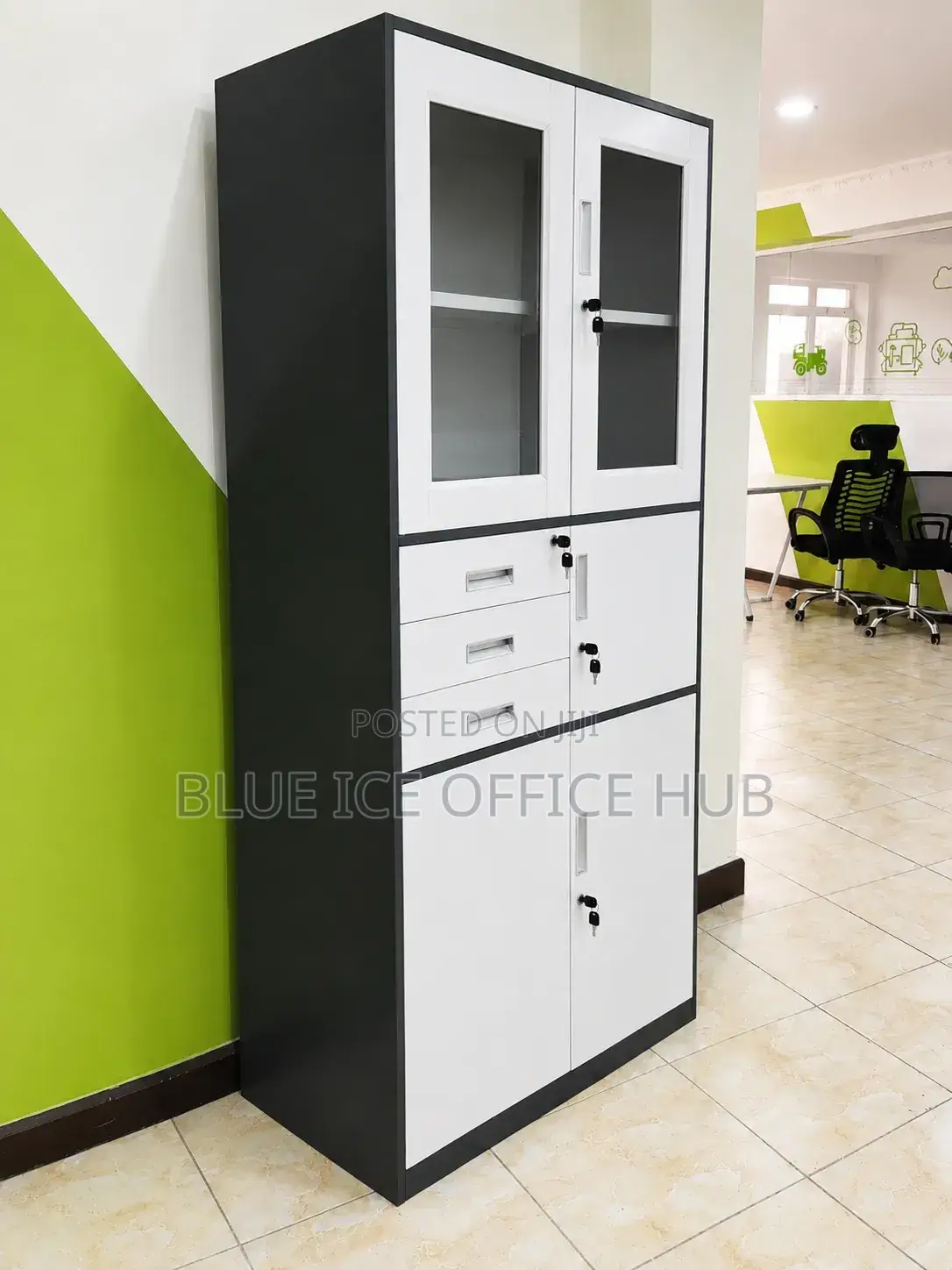 Executive Heavy Duty Storing Cabinet With Drawer Safe Box