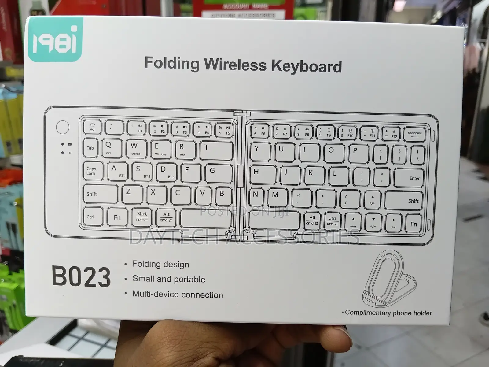 This Is a 198i B023 Folding Wireless Keyboard.