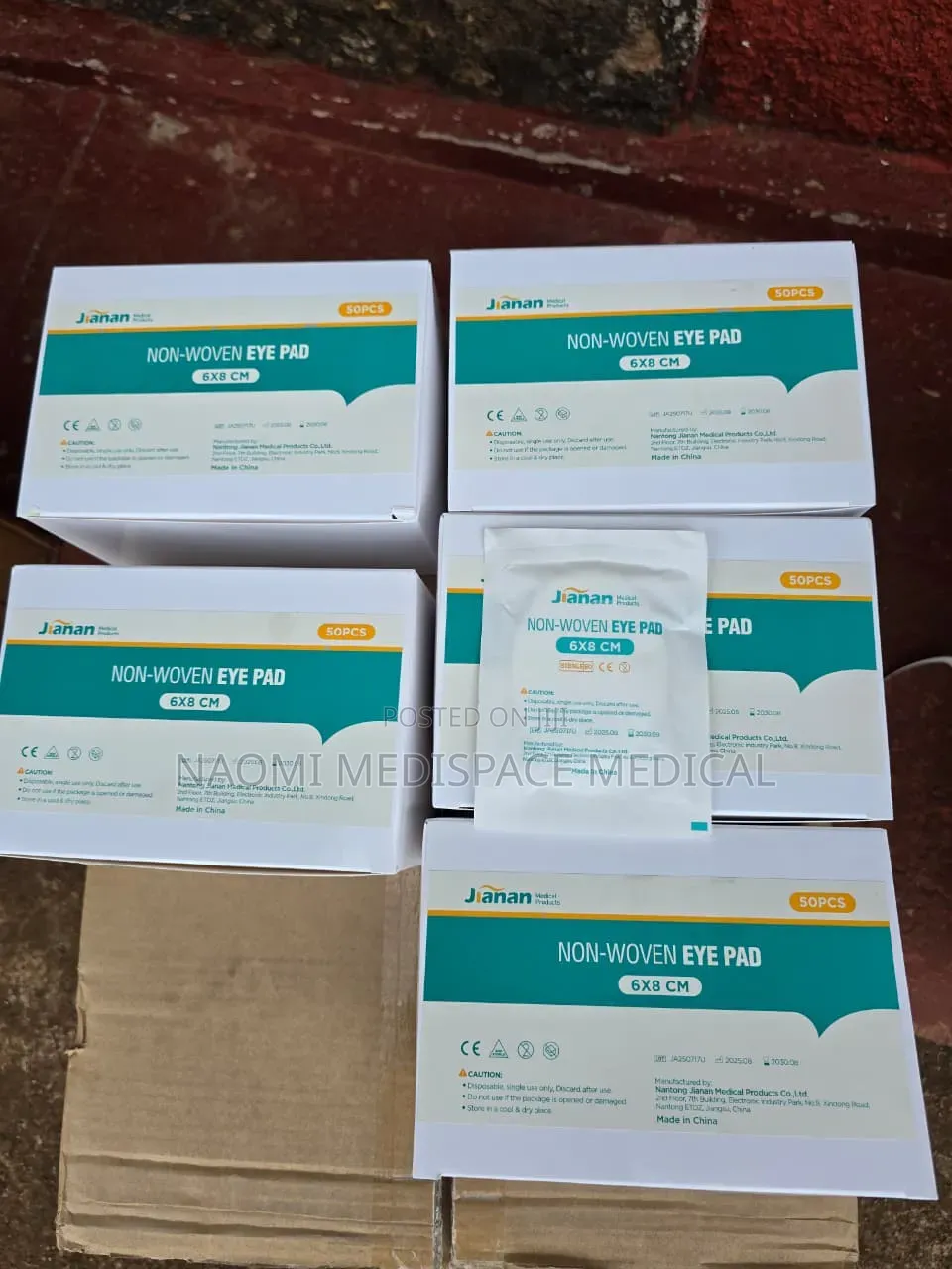 Non Woven Eye Pads 6×8cm 50s