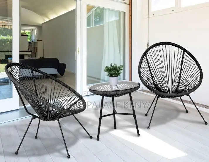 Outdoor Set: 3 Piece Acapulco Wicker Lounge Set
