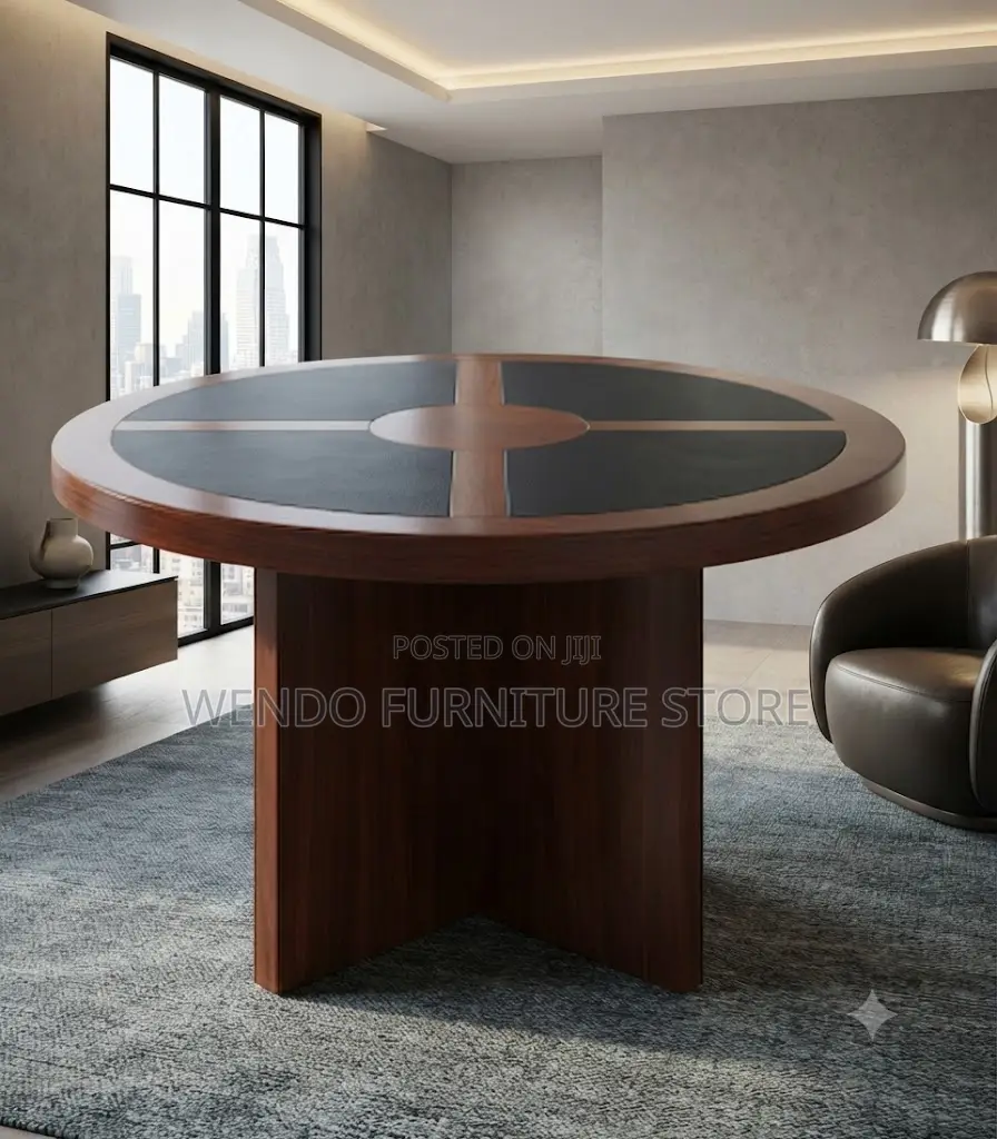 Boardroom Table; Round Executive - Mahogany Office Table