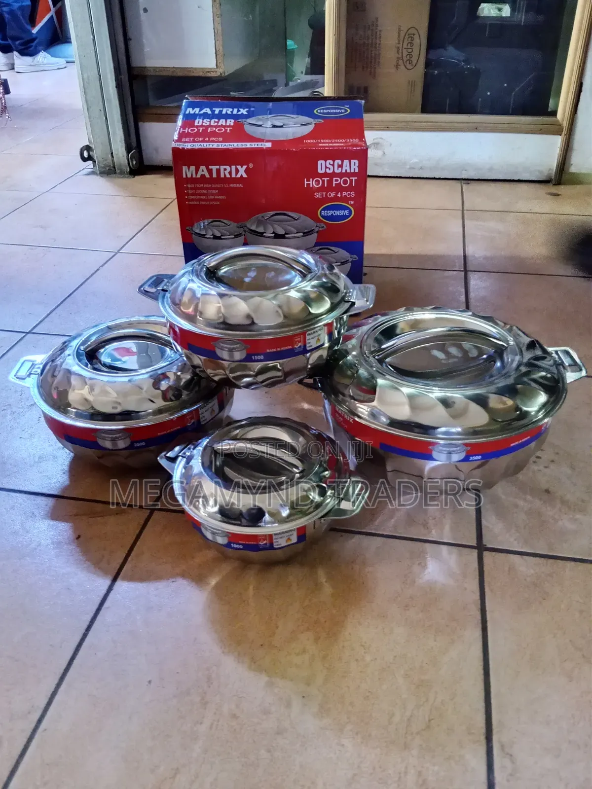 4pc Stainless Steel Hot Pot / Hotpot Stainless Steel
