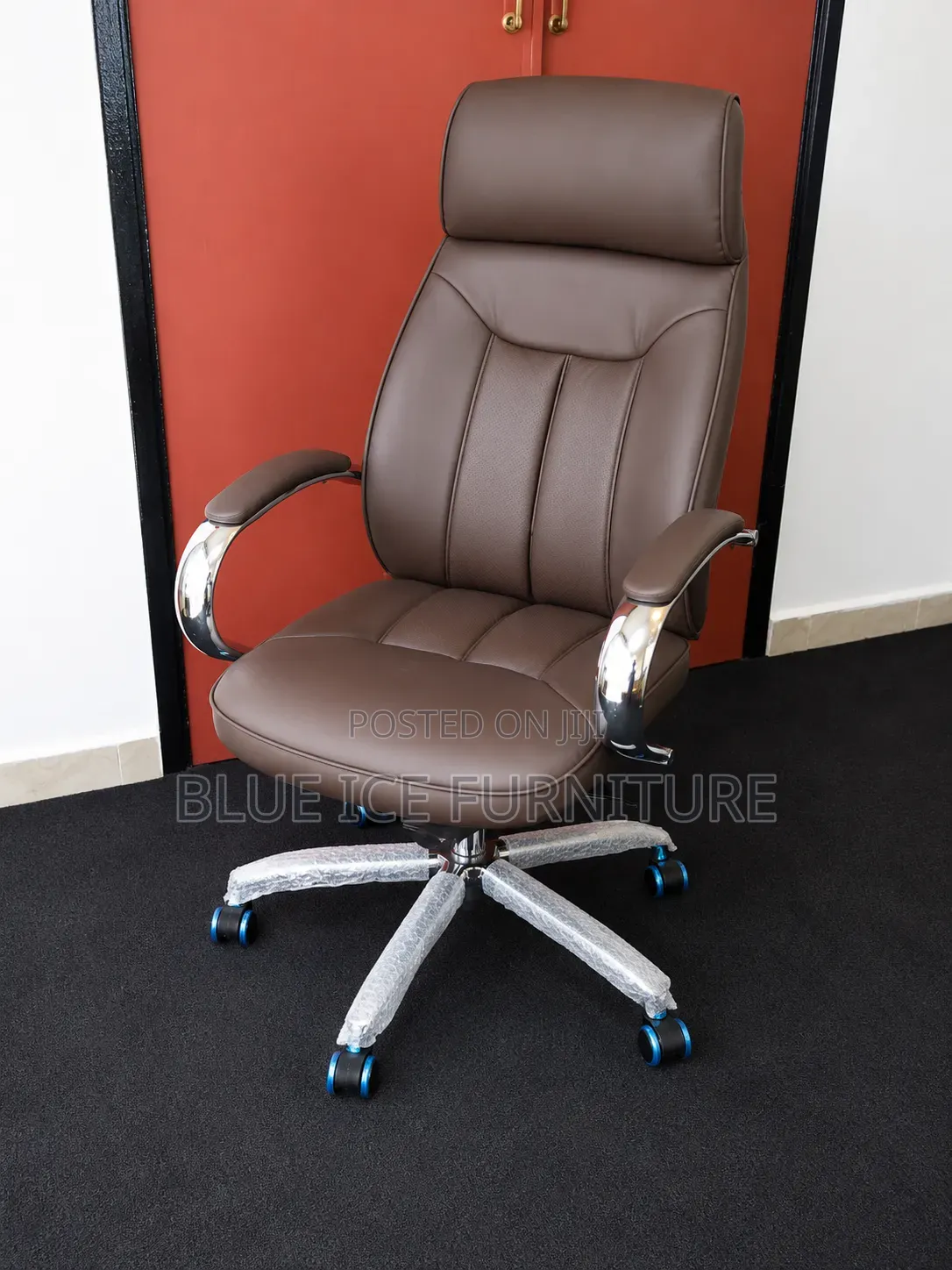 High Back Executive Office Chair-Premium Brown Chair