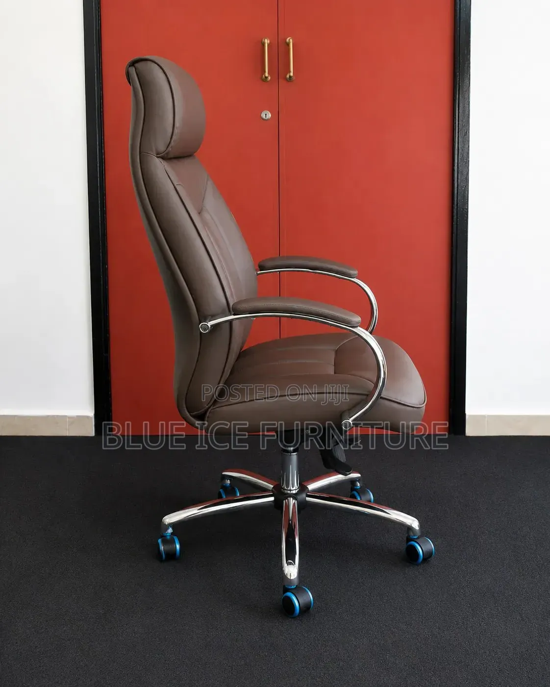 High Back Executive Office Chair-Premium Brown Chair
