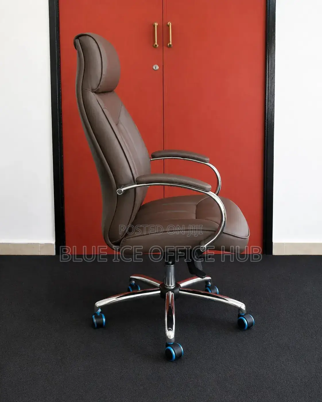 High Back Executive Office Chair-Premium Brown Chair