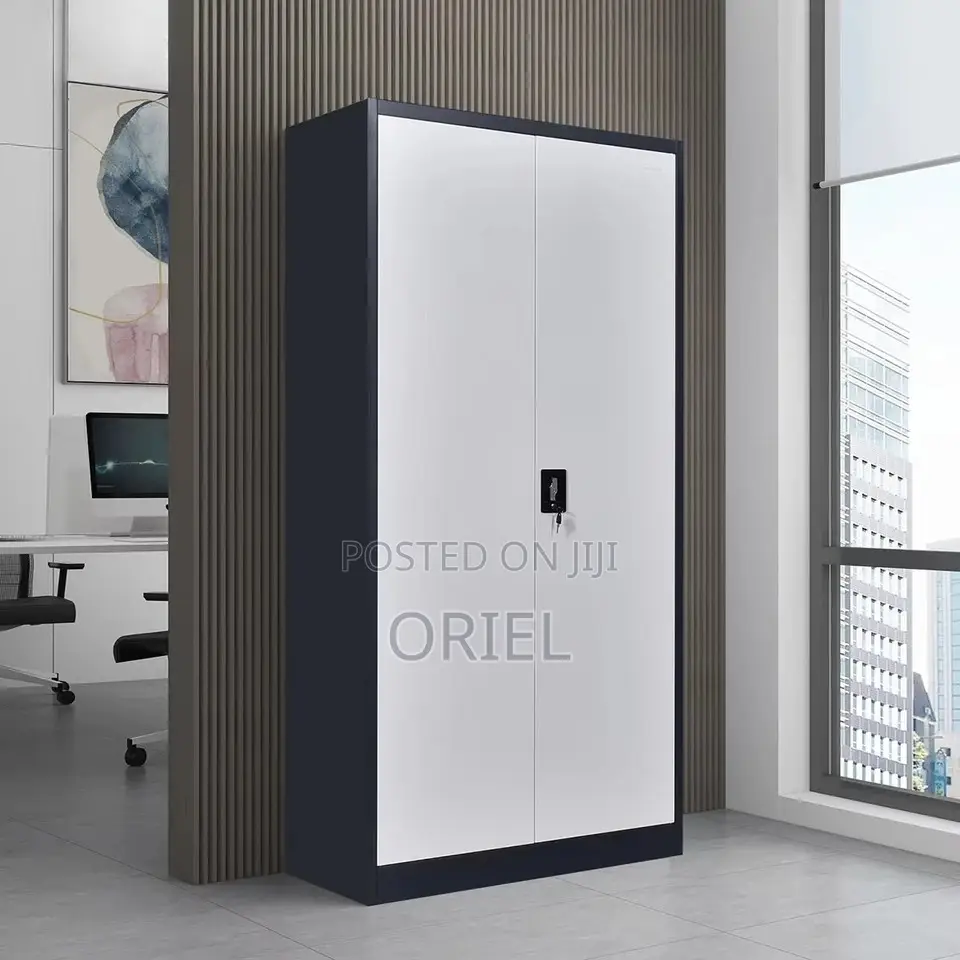 Office Cabinet : Lockable Two-Door Steel Filing Cabinet