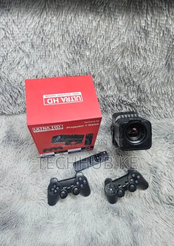 Android Smart Projector Hy-320 With Gaming Console–Big Screen + Gaming