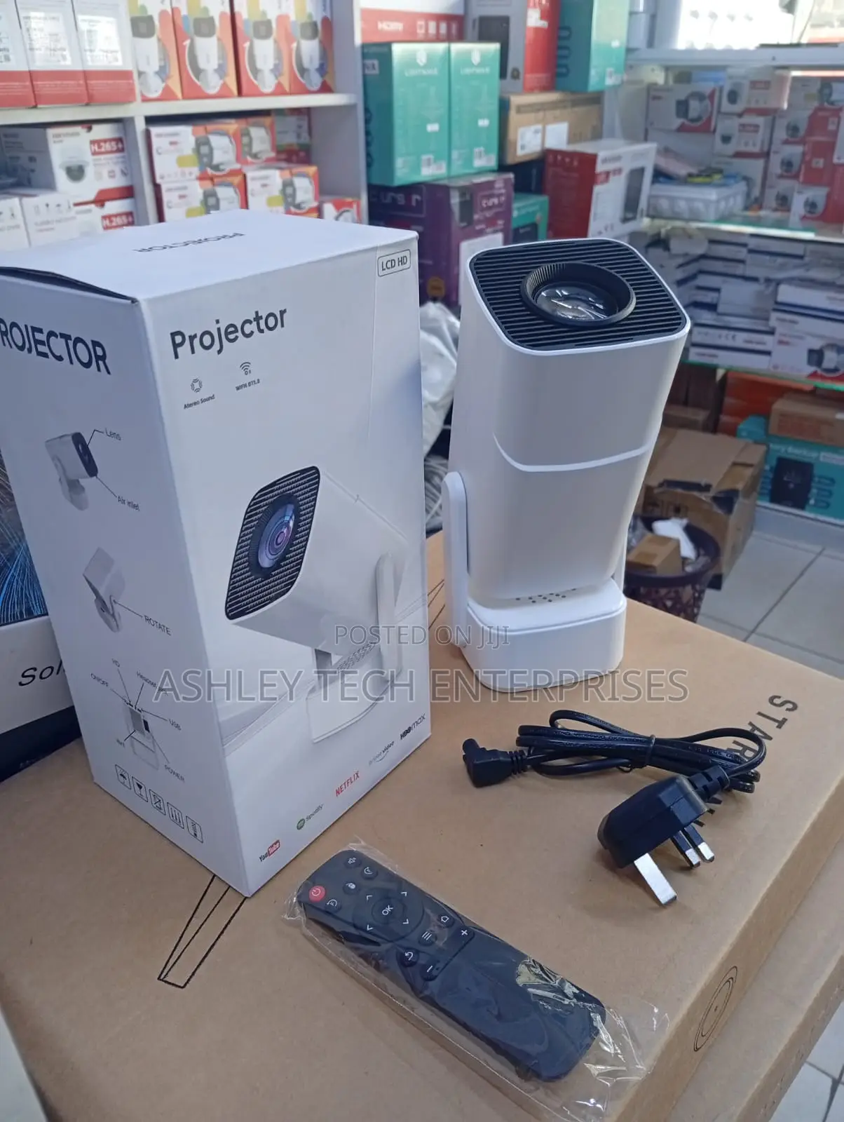 New Smart F800 Android 13 Projector – Wireless Screen Mirroring