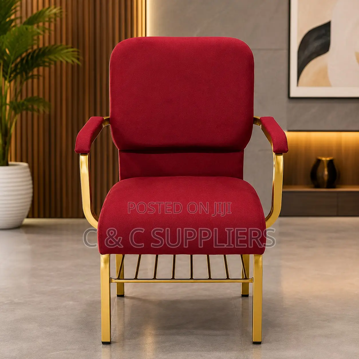 Wedding Chair With Padded Armrest
