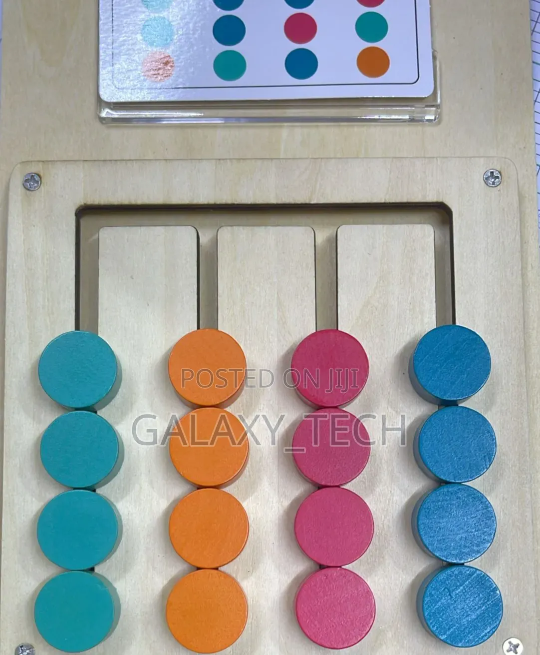 Wooden Color Matching Logic Game / Pattern Board