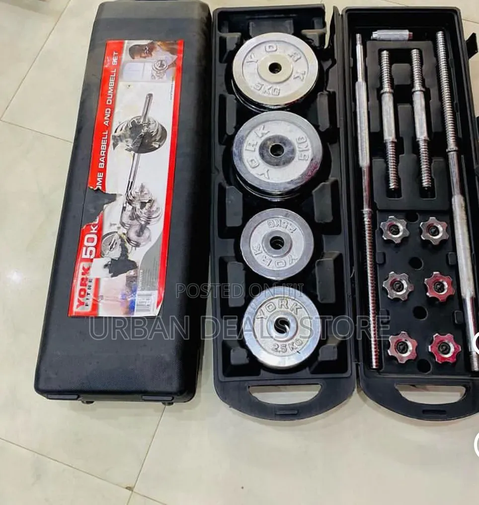 50KG Chrome Dumbbell Set