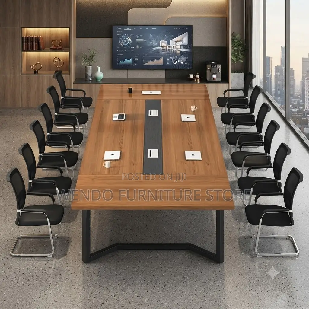 Boardroom Table; 2.4 Meter Office Members Boardroom Meeting Table