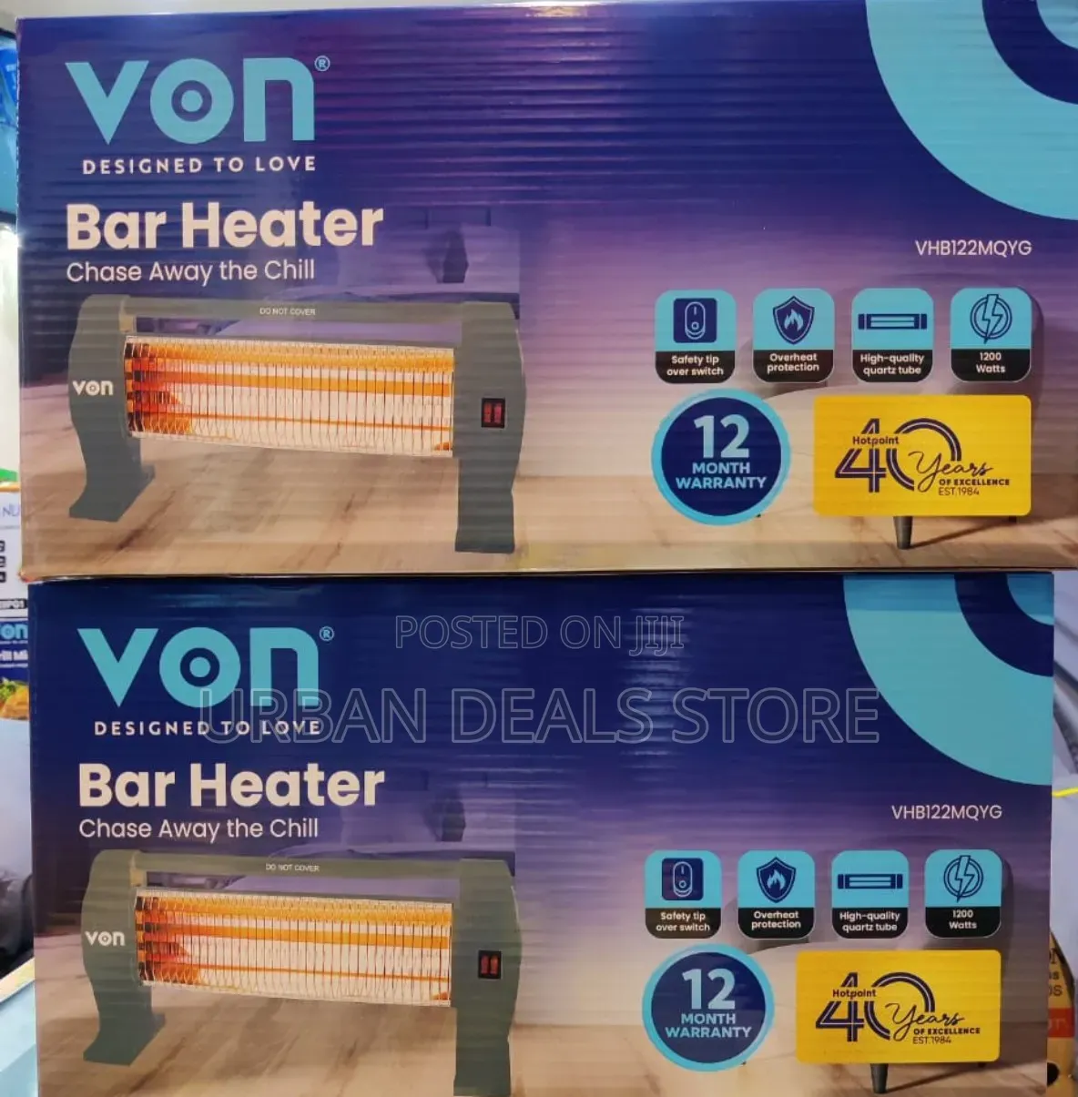 VON Quartz Bar Room Heater