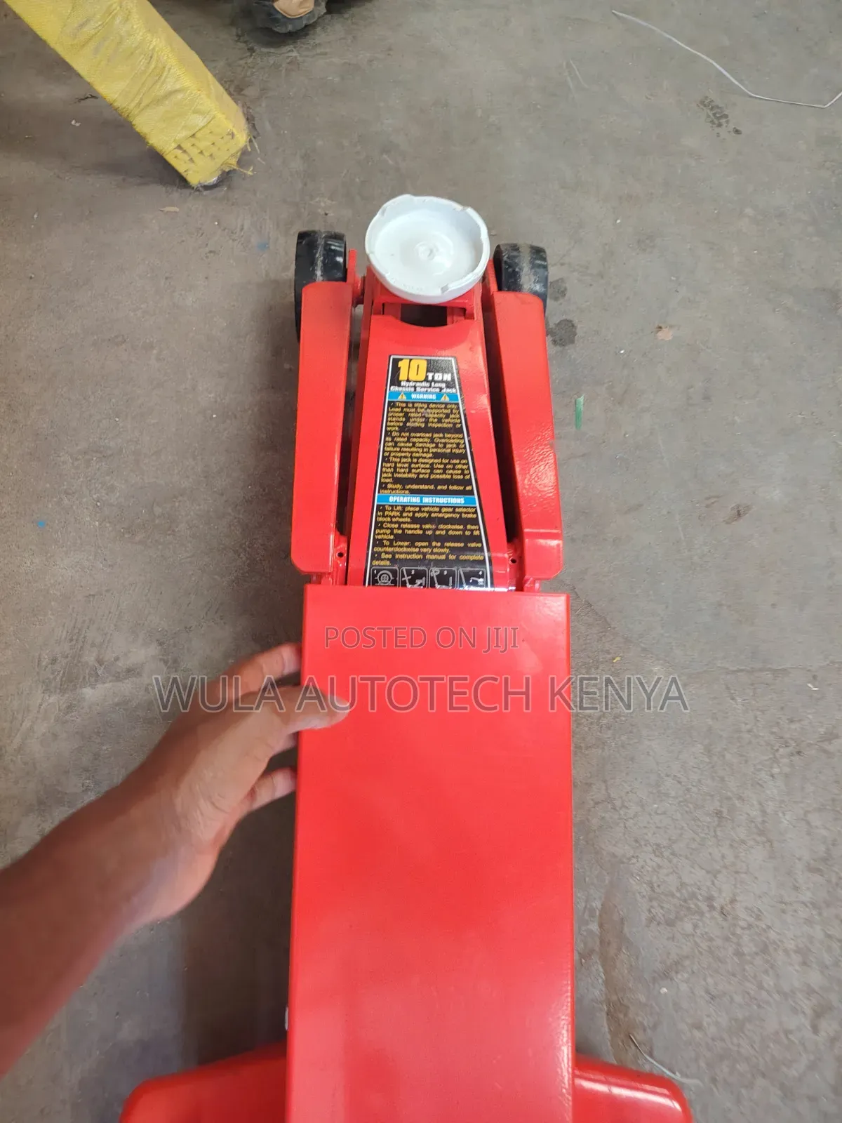 Swivel Castor Wheel Commercial 10tns Truck Trolley Jack Machine Wula