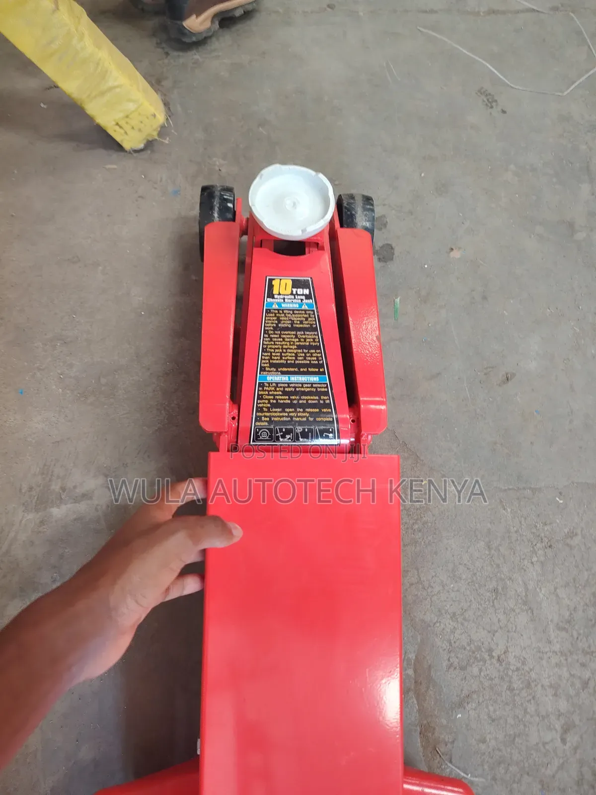 Swivel Castor Wheel Commercial 10tns Truck Trolley Jack Machine Wula