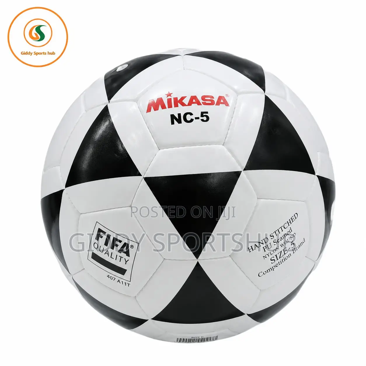 Mikasa NC-5 Hand-Stitched Football – FIFA Quality Size 5 Soccer Ball
