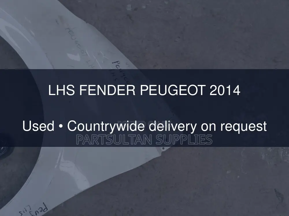 LHS Fender Peugeot 2014