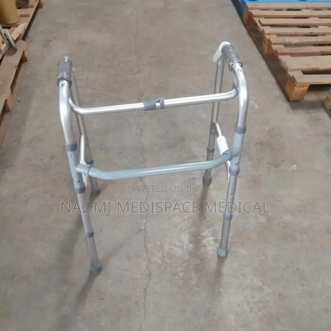 Foldable Walker Without Wheels-Height Adjustable