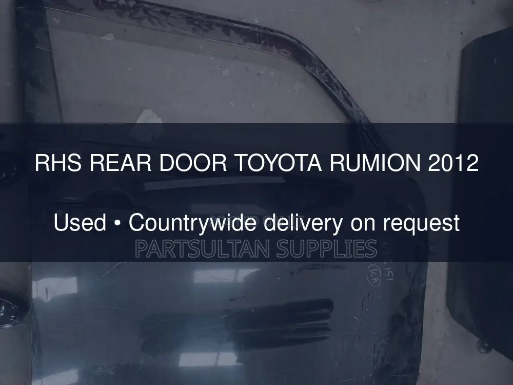 RHS Rear Door Toyota Rumion 2012