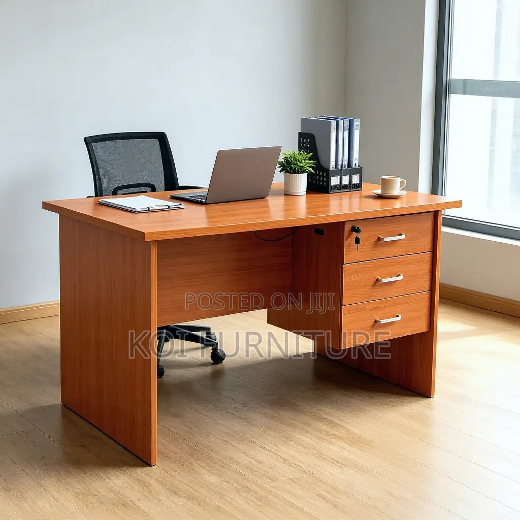 Office Desk; 1.2 Meters Quality Clerical Desk With Lockable Drawer