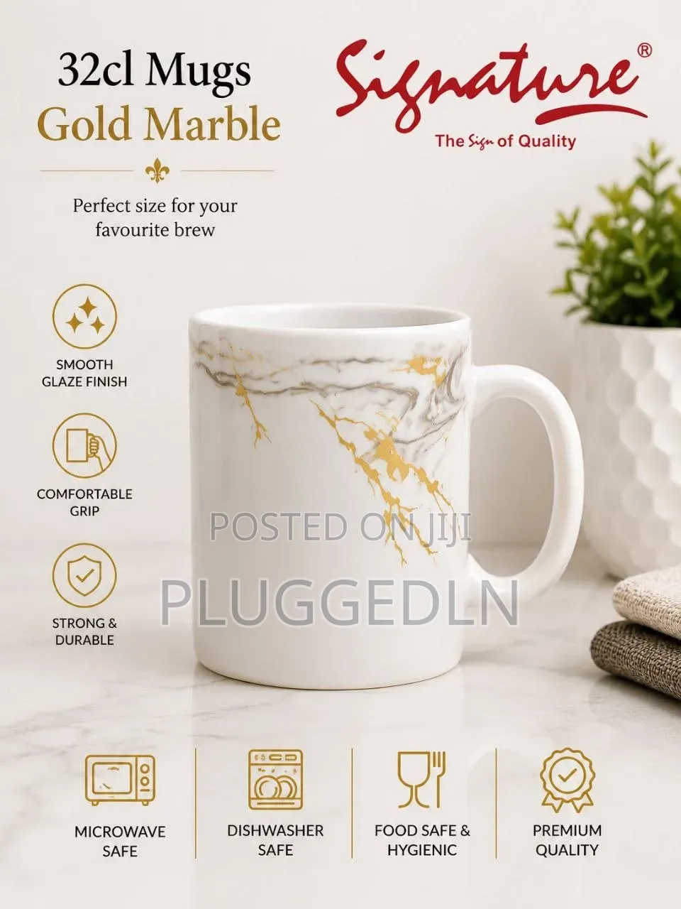 Signature Glass 320Ml Mugs 
6 Sets Per Box