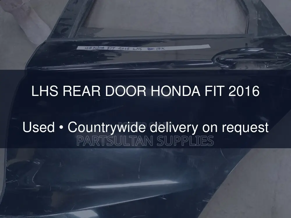 LHS Rear Door Honda Fit 2016