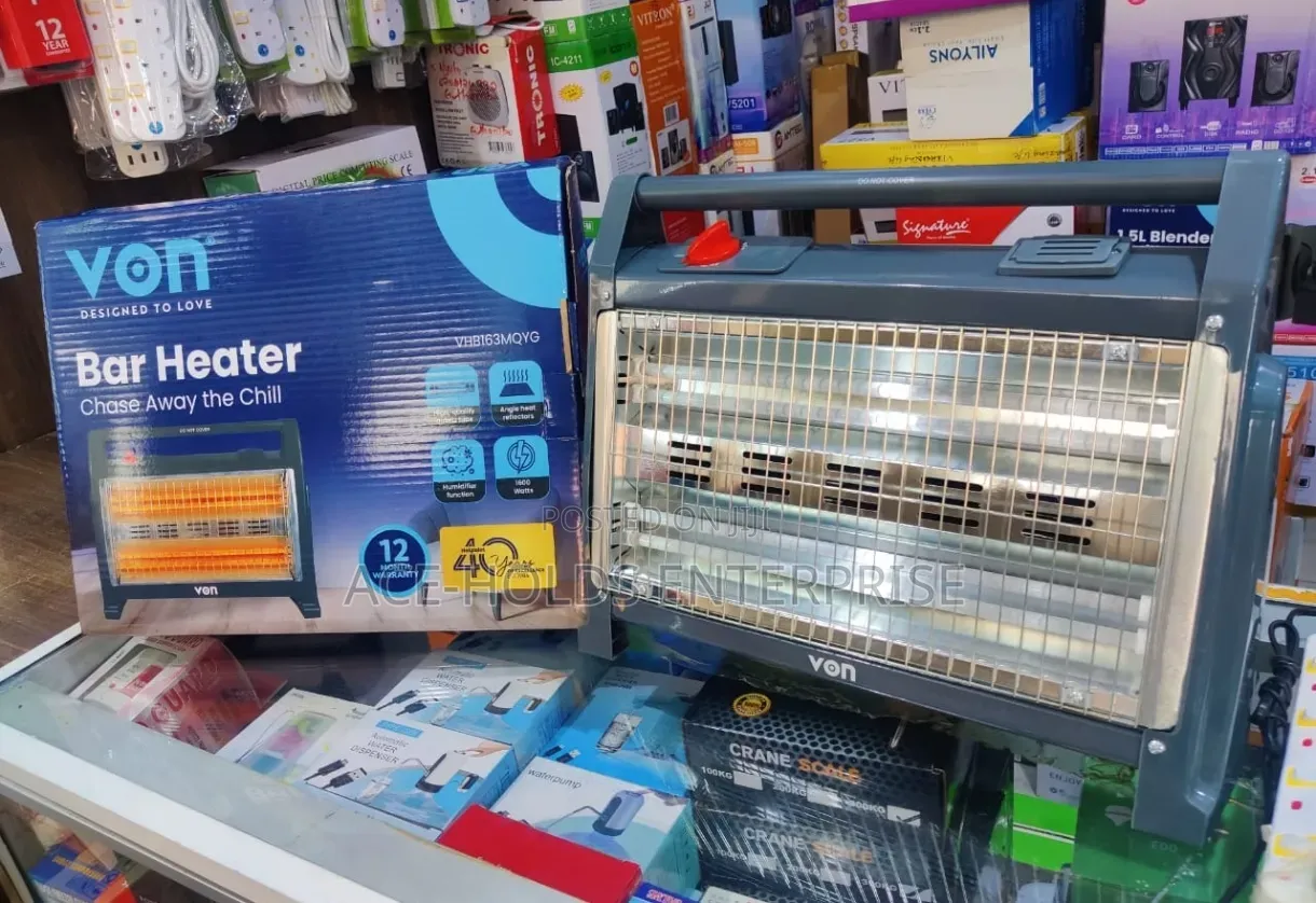 Von Quartz Bar Room Heater With Humidifier- 1600watts
