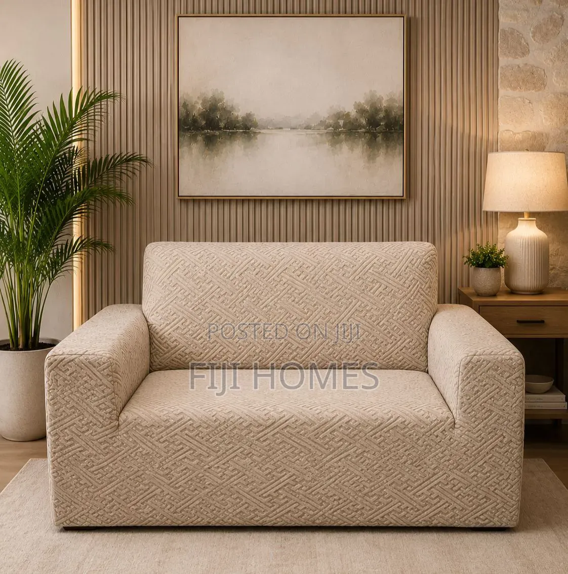 Egyptian Made Damask Material Sofa Cover