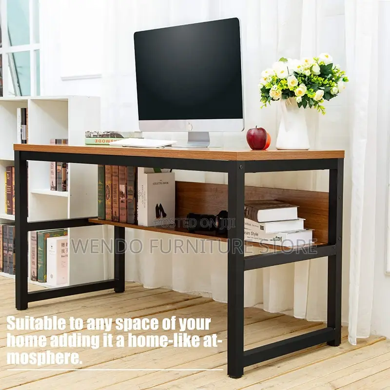 Office Desk; Urban Home Office Table With Under Book and CPU Holder